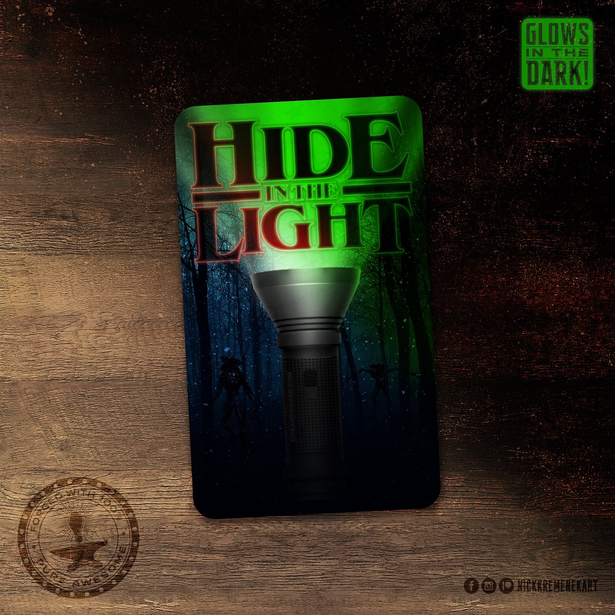 NickKremenek's tweet photo. Time to Hide in the Light!
The 4th & final #StrangerThings inspired sticker gives good advice on how to elude the forces of darkness. Debuting at #SDCC22!
#NickKremenekArt #DreamforgerStudios #stickerart #HideInTheLight #UpsideDown #Hawkins #ArtistOnTwitter #SDCC https://t.co/CbFfn30bi7