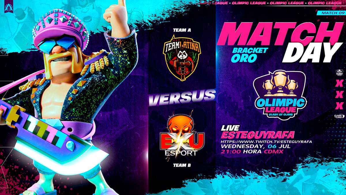 esteguyrafa_FF's tweet photo. 🥇Olimpic League🥇
🔥2 Guerrazas🔥
19:00🇲🇽
#AlphaMX 🆚 @LEYENDASAE_MX
21:00🇲🇽
🔸@TeamLatina1 🆚 @ExuEsports 🔸
Los espero
https://t.co/IRjL79XLbZ https://t.co/p60MVe4aTO