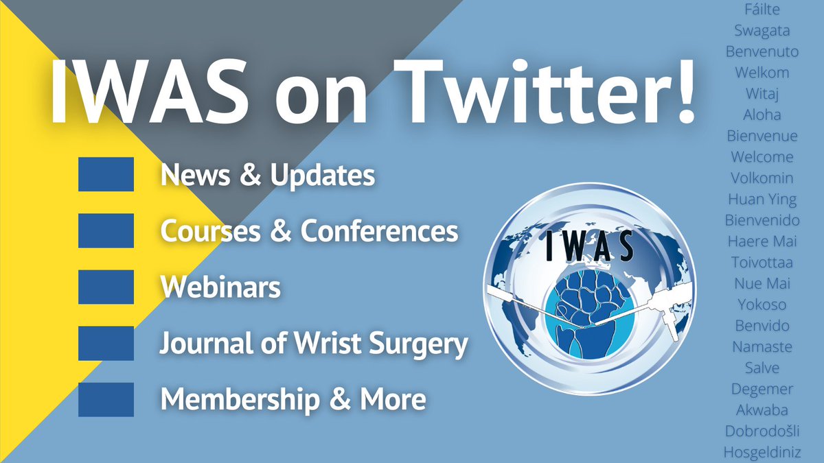 <a href="/IWAS_Wrist/">IWAS</a> welcomes you to its new Twitter account!