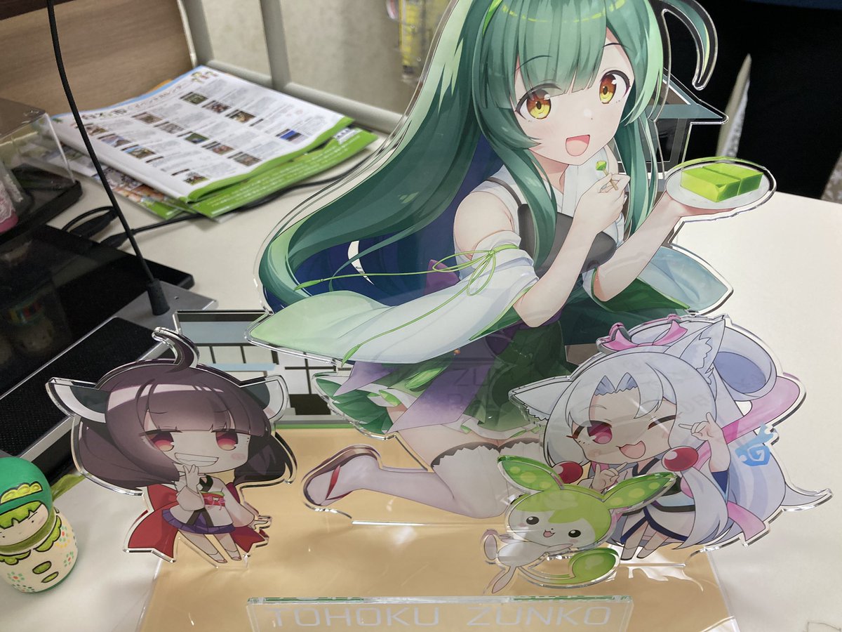 それと先日ぱるとねるさんがお手製ですごいもの作り上げて来ていたので今なら更にかわいいアクスタが何ヵ所か飾られておりますぞい 