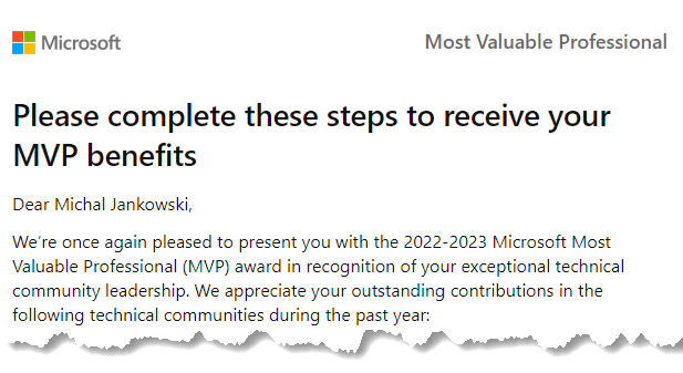 I am proud and honoured to be recognised as @Microsoft MVP for the 5th time. It is a great adventure to be part of the MVP family and build community together! Congratulations to all the new & renewed MVPs! #mvpbuzz #community #microsoft