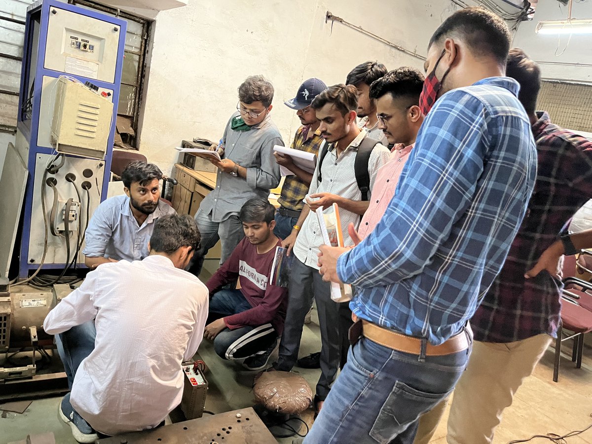 cerc_eiacp's tweet photo. Hands on training was given to the #GSDP candidates on measurement of no load and full load characteristics, torque test and temperature rise test on three phase energy efficient IE2 induction motors. 

#GreenSkillDevelopmentProgramme #greenskill #ecofriendly #renewableenergy https://t.co/ebLA8aWAJO