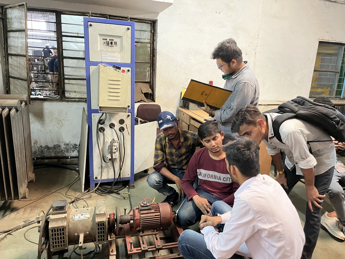 cerc_eiacp's tweet photo. Hands on training was given to the #GSDP candidates on measurement of no load and full load characteristics, torque test and temperature rise test on three phase energy efficient IE2 induction motors. 

#GreenSkillDevelopmentProgramme #greenskill #ecofriendly #renewableenergy https://t.co/ebLA8aWAJO