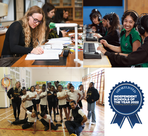 We're delighted to announce that we've been shortlisted in two categories in the Independent Schools of the Year Awards 2022: Independent School of the Year for Community Outreach for our <a href="/TuneupArts/">TuneUp Arts</a> programme and Independent Girls' School of the Year #ISOTY2022 🎉