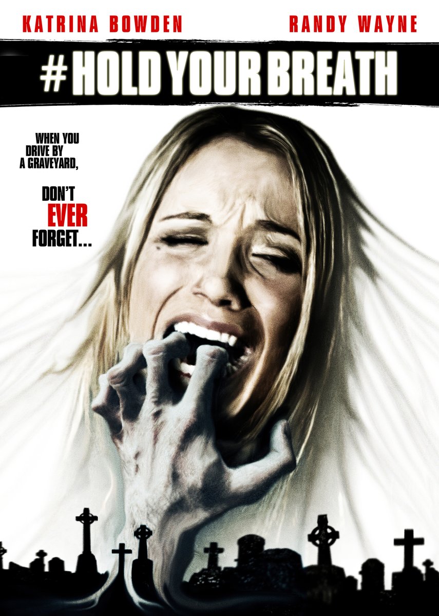 AngusKohm's tweet photo. Hold Your Breath (2012) by #JaredCohn
w/#KatrinaBowden #RandyWayne #ErinMarieHogan #DevannyPinn
A group of friends on a camping trip learns that an old wives' tale is true.
“When you drive by a graveyard, don't ever forget...”
#Horror #Slasher #TrashOrTerrorTuesday https://t.co/BjPOeY04HR