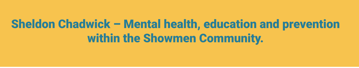 Coming up at 10.00. @SheldonChadwick on Showmen's Mental Health.