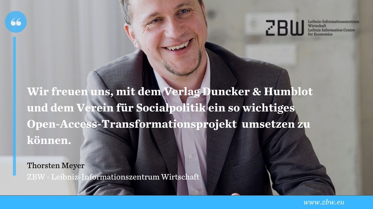 ZBW (@zbw_news) on Twitter photo Alle neuen Titel der renommierten Reihe "Schriften des Vereins für Socialpolitik" erscheinen ab 2022 im #OpenAccess. Die historischen Jahrgänge ab 1873 werden schrittweise frei verfügbar gemacht. <a href="/VfS_econ/">Verein für Socialpolitik</a> <a href="/DunckerHumblot/">Duncker & Humblot</a> zbw.eu/de/ueber-uns/p… Alle neuen Titel der renommierten Reihe "Schriften des Vereins für Socialpolitik" erscheinen ab 2022 im #OpenAccess. Die historischen Jahrgänge ab 1873 werden schrittweise frei verfügbar gemacht. <a href="/VfS_econ/">Verein für Socialpolitik</a> <a href="/DunckerHumblot/">Duncker & Humblot</a> zbw.eu/de/ueber-uns/p…