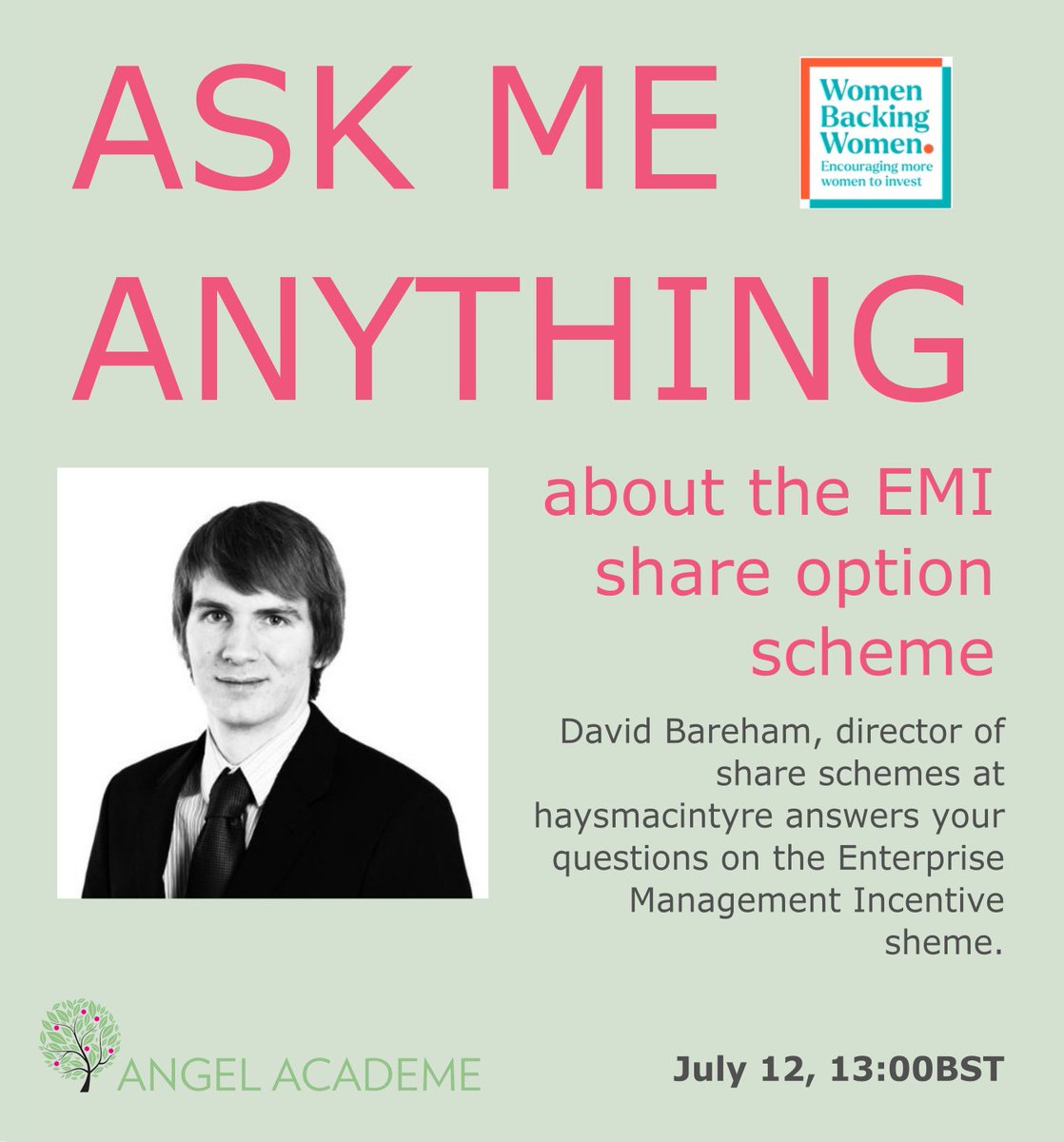 Next week! July 12, 1pmBST For #entrepreneurs & #investors alike, learn about the EMI share option scheme & how it can benefit your #startup us02web.zoom.us/webinar/regist… @UKBAngels @haysmacintyre