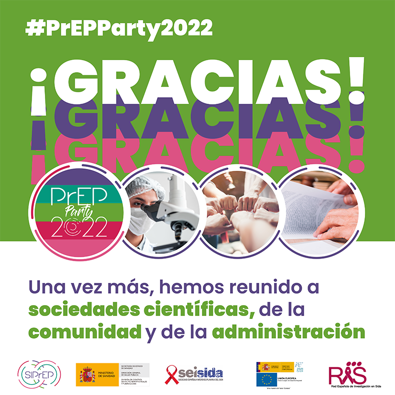 siprepred's tweet photo. #PrEPParty2022
ℹ️ En #PrEPParty hemos conseguido la voz de sociedades científicas, de la comunidad y de administración para hablar de #PrEP y de salud sexual ¡gracias a todas las personas que vinisteis por hacerlo posible!
🌐 https://t.co/cTbxndGwrX https://t.co/YPl0pBZcEo