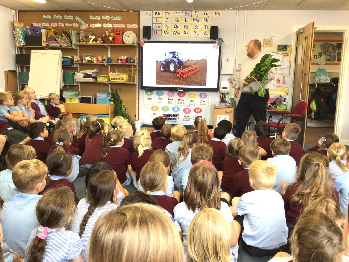 AlveySchool's tweet photo. Mr Barnatt visited Y1 yesterday to tell us all about farming and crops in Lincolnshire. The children learnt all about the different plants that come from our county. The children were all given a free beanie hat for being such a fantastic audience. Thank you Mr Barnatt! https://t.co/RwnoWn9hIY