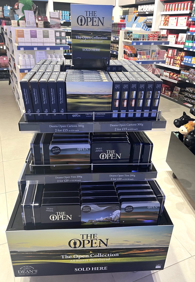 ABZ_Airport's tweet photo. Take a piece of Scotland with you! 🏌🏼
Pick up this special edition Dean's All Butter Shortbread at Discover Aberdeen to celebrate The Open. The perfect gift for yourself or your golfing friend!
#LetsFlyABZ https://t.co/MRv8j7IFMT