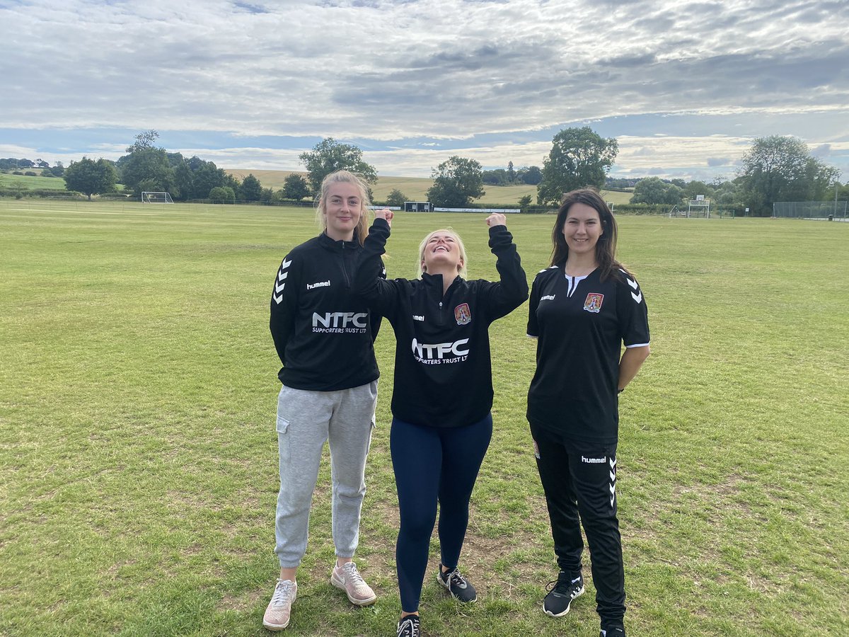 BBCNorthampton's tweet photo. Is there a new #signing at @NTFCWomen ?!  Daisie enjoyed a fun morning at @HarpoleFC ! @AmosAnnabel https://t.co/ltbv1MyOwN