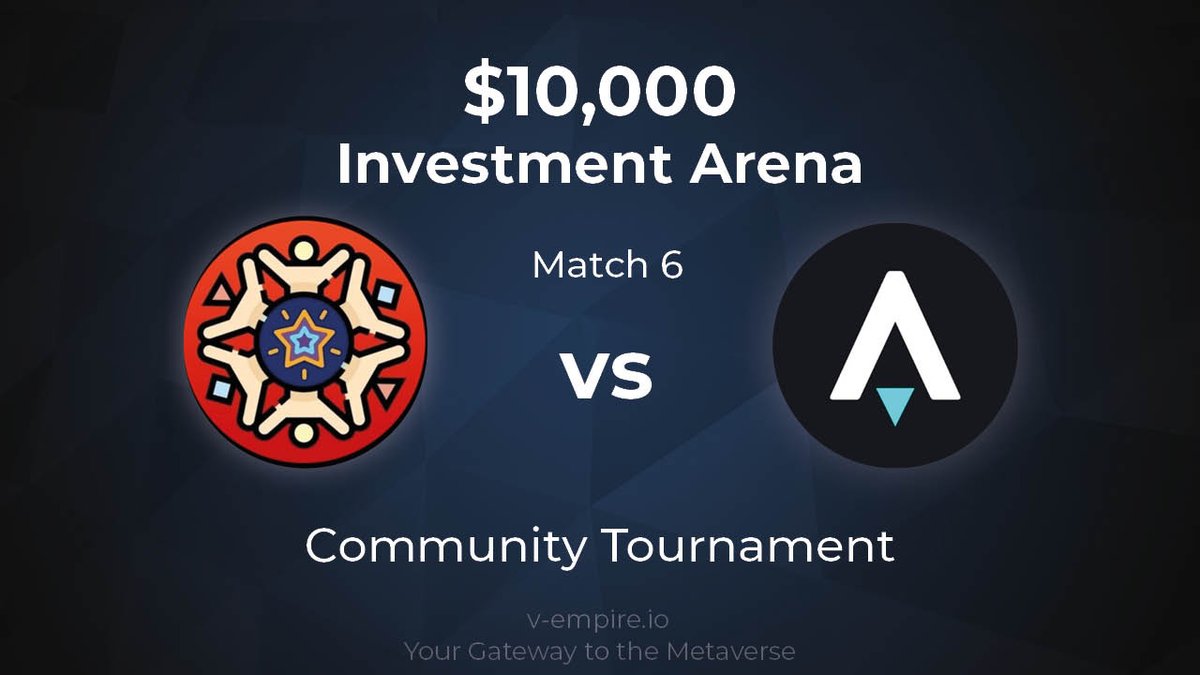VEMPHorizon's tweet image. The 7th round of the #vEmpireTournament Begins🚨
Today, we kick off our community tournament with 

@StarLinkETH 
vs
@StarAtlas  
 
Join our Discord to vote for your favourite project and for a chance to win $250! 🥳🤩
discord.com/invite/vempire…

Poll ends in 23 Hours👆