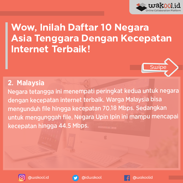 IdWakool's tweet photo. Negara manakah yang internetnya tercepat di Asia Tenggara ini?
Klik untuk baca selangkapnya https://t.co/kANQJlBsHk
#internet #wifi #technology #o #tecnologia  #tech #business  #network #digital #computer #socialmedia #cybersecurity #software #wireless #security https://t.co/kK9qy9ezO8