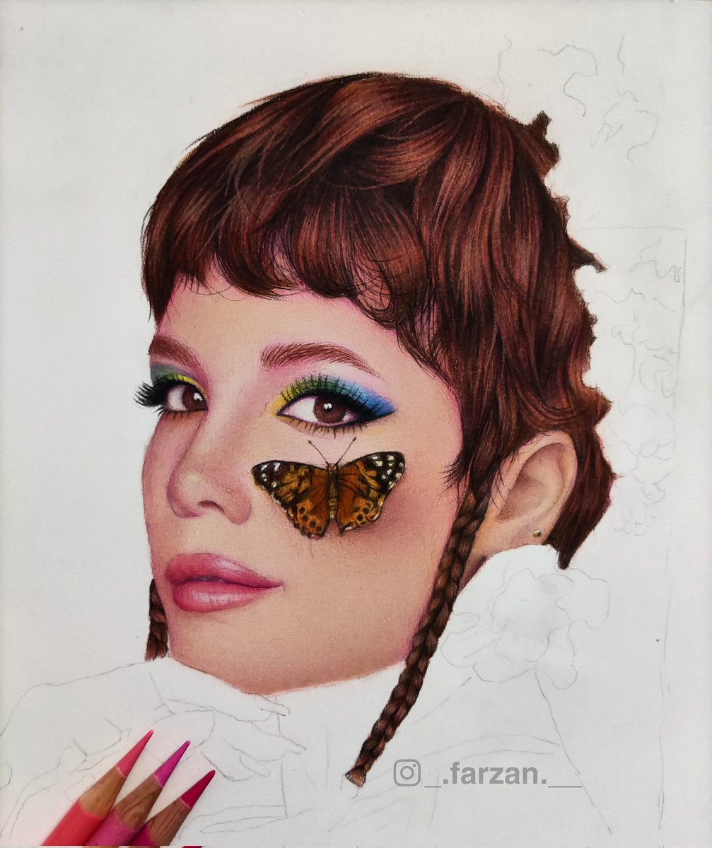 Farzan_bb's tweet image. نظرتون راجب هالزیم چیه؟؟؟3:🦋🎨البته نصفس هنوز 
#Halsey #fanart