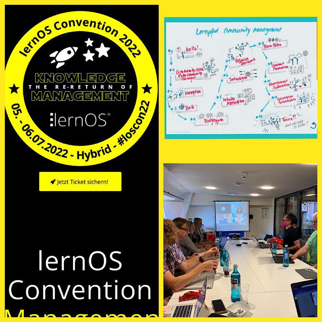 #loscon22 zweiter Tag - erste Session von <a href="/TanjaOnTour/">Tanja Laub</a> u @achimbrueck zum #Community LernOS Leitfaden.  
Wie kann ein erfolgreicher Einstieg ins #CommunityManagement gelingen? Was ermöglichen Communities?