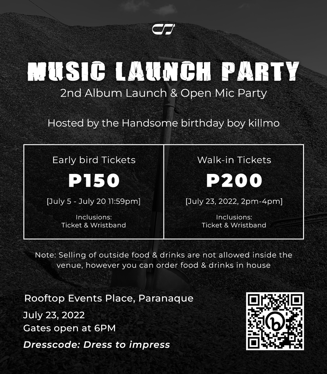 ConStruckMusic's tweet photo. Music Launch Party

Join in on the fun as ConStruck Music introduces their 2nd album and party all night with special open mic performances 👀

What are you waiting for? Grab your tickets and see you there Wrkrz! 

Registration link:
🔗https://t.co/YD3QhtAiRV

#CSMusicLaunchParty https://t.co/Hs9pujYgpO