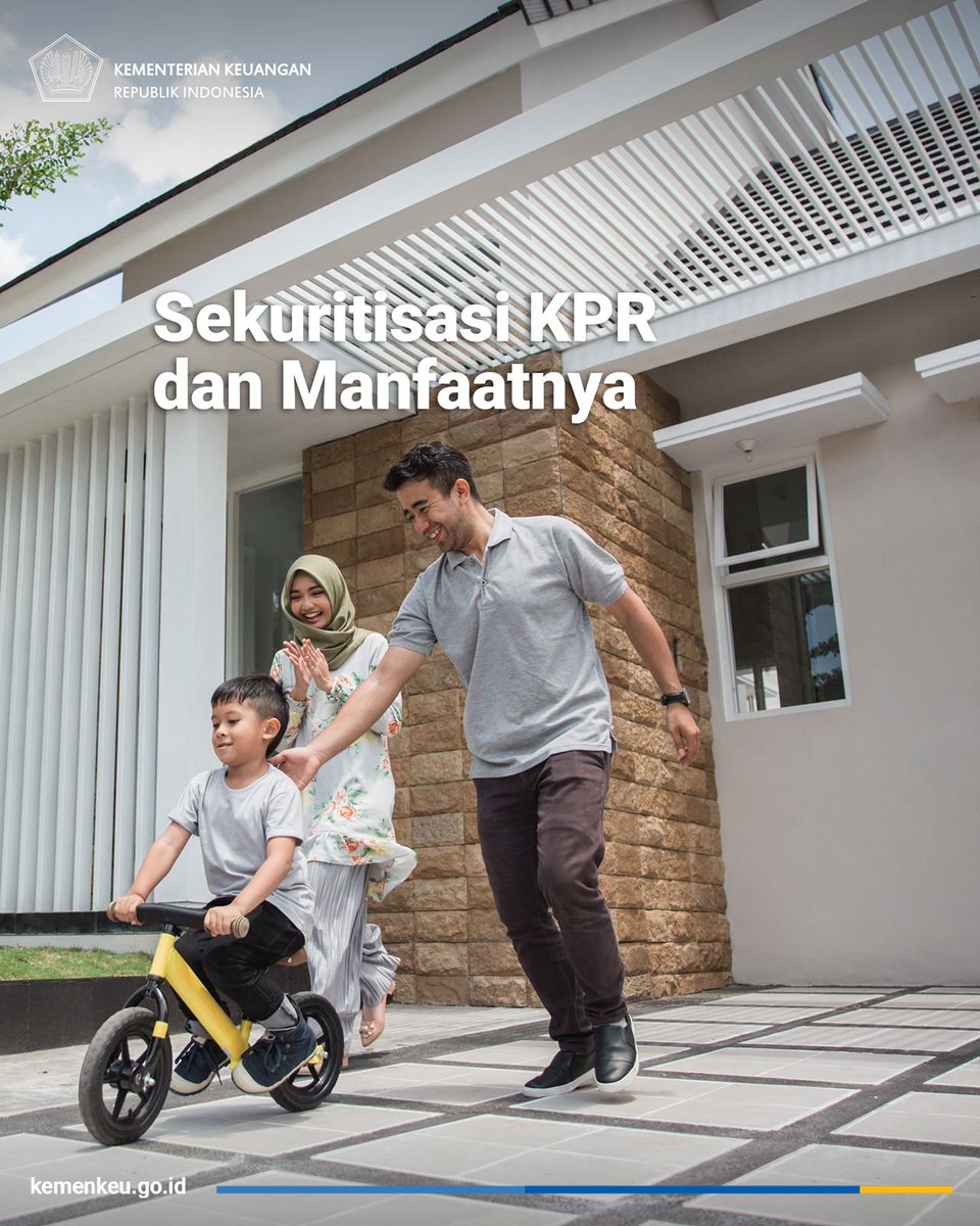 KemenkeuRI's tweet photo. Istilah Kredit Pemilikan Rumah (KPR) mungkin Temankeu sering mendengarnya.

Kalau "Sekuritisasi KPR" sudah pernah dengar, belum? 🏡 https://t.co/af8g5ymWAq