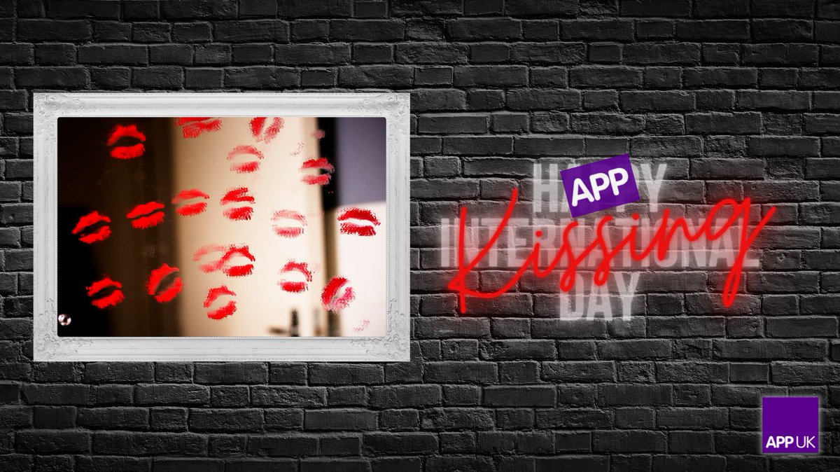 APPUK_'s tweet photo. With covid cases rising again, we aren't encouraging kisses but... 

...on behalf of cleaning teams everywhere, please keep your lipstick away from mirrors! :D

#kissingday #lol #cleaning #appydays #appuk https://t.co/oZzuGowaG6