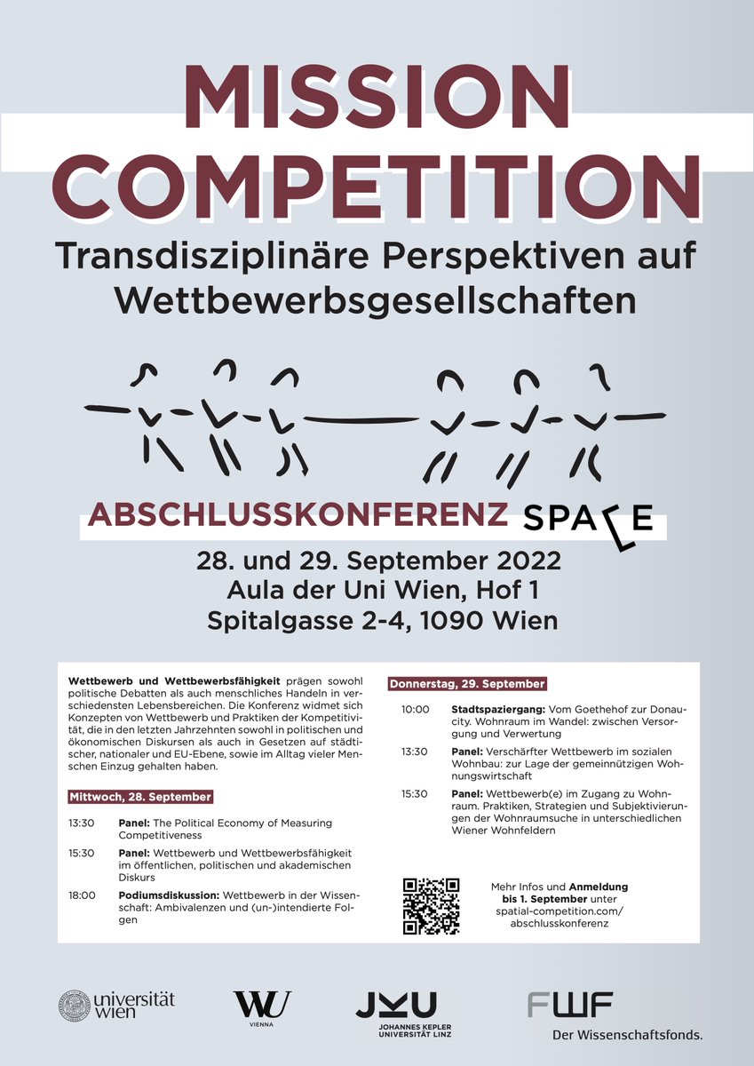 Es ist soweit: Wir möchten euch zu unserer Abschlusskonferenz zu Konzepten von Wettbewerb und Praktiken der Kompetitivität einladen! 🏆⚽️