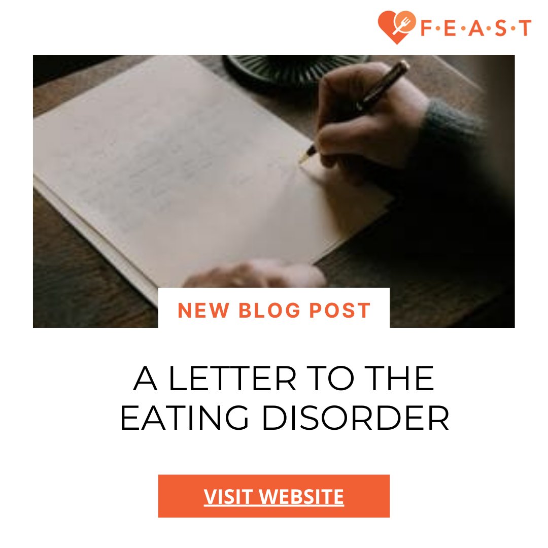 FEAST_ED's tweet photo. If you read nothing else today, read this powerful letter from "Becky," a mom, to the insidious #eatingdisoder that tried to claim her daughter's life - and failed. #anorexia #bulimia #ARFID #FEAST https://t.co/h71c7fJuKn