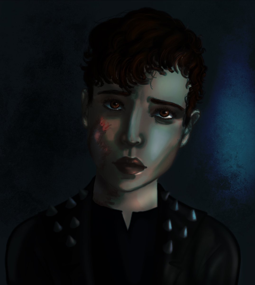 cymightwrite's tweet image. Was having some rqg nostalgia and realized that I don’t think I’ve ever posted this Sasha portrait here, which is a shame because I’m very fond of it. 
@LydNicholas #RQGaming #RQG #rqgart #myart #sasharackett