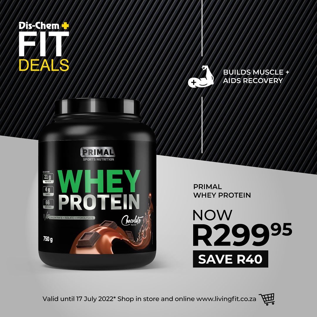 Dischem_LiveFit's tweet photo. #GoPRIMAL and SAVE 🥳
Don’t miss out on these EPIC DEALS from weight loss shakes and slimming aids to mass gainers 🤩 Valid until 17 July. 
🛒@Dischem 
👉 https://t.co/DPFNSrQZqP

#livingfit #fitdeals https://t.co/cUHLZCERsZ