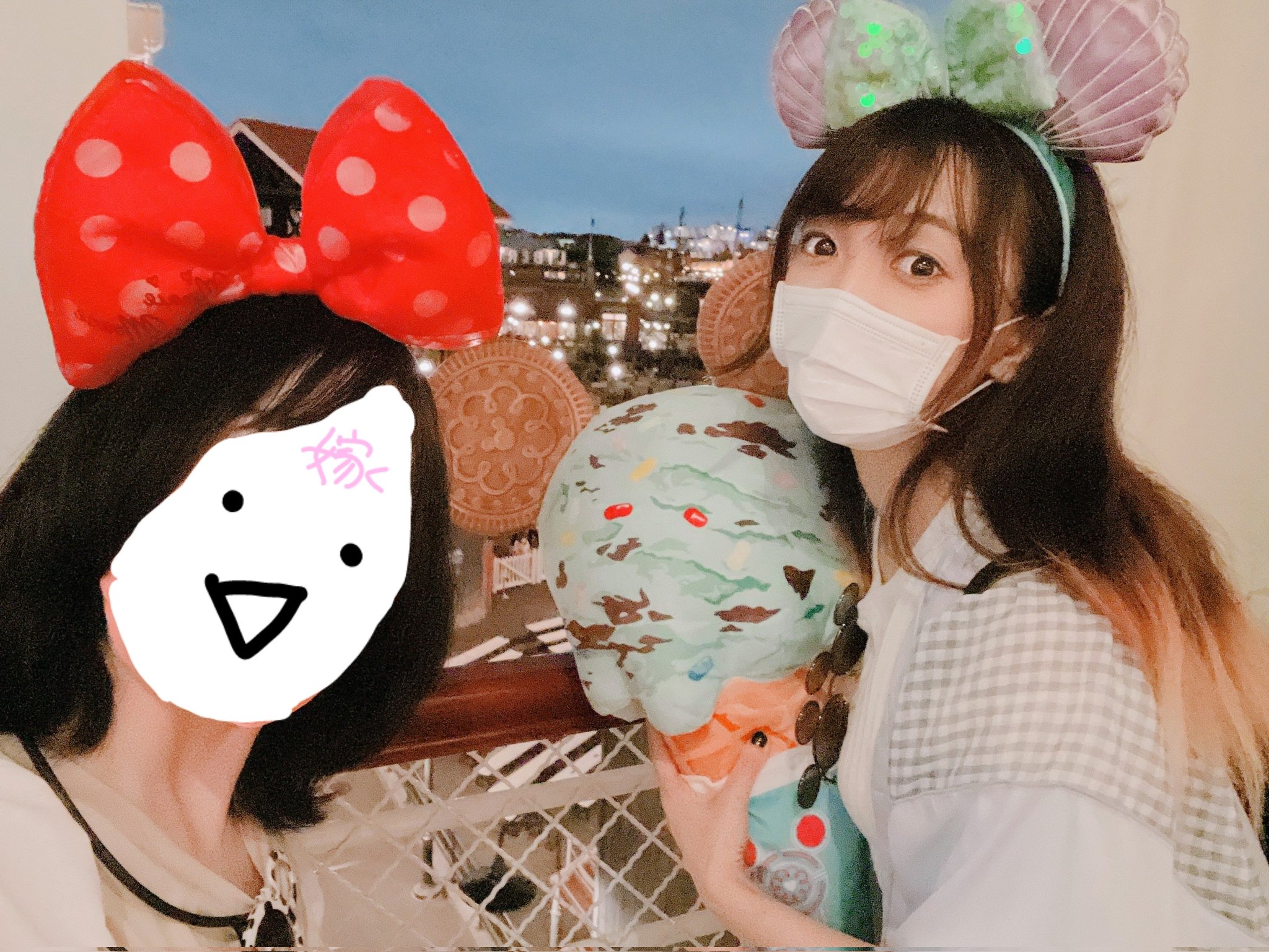 西尾夕香 先日 コロナ前ぶりにディズニーシー行ってきた ぬいぐるみ持ち歩き女子になった ただしアイス T Co Ptyczems4a Twitter