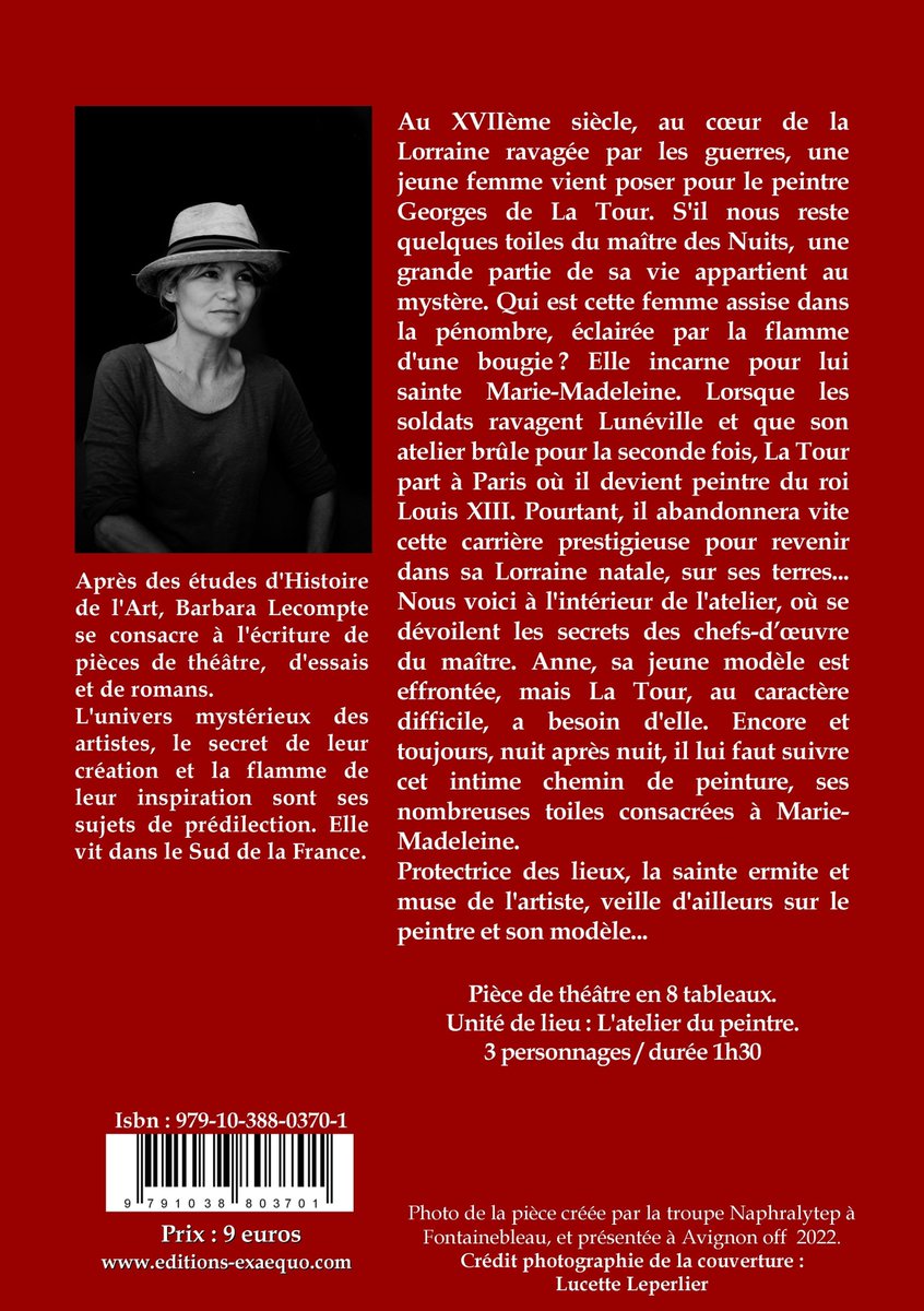 La pièce de théâtre les nuits de Georges de la Tour (Barbara Lecompte) sera jouée du 7 au 30 Juillet 2022 au <a href="/TheatreDR84/">Sylvain Cano Clémente</a> 
theatre-du-rempart.com/les-nuits-de-g…