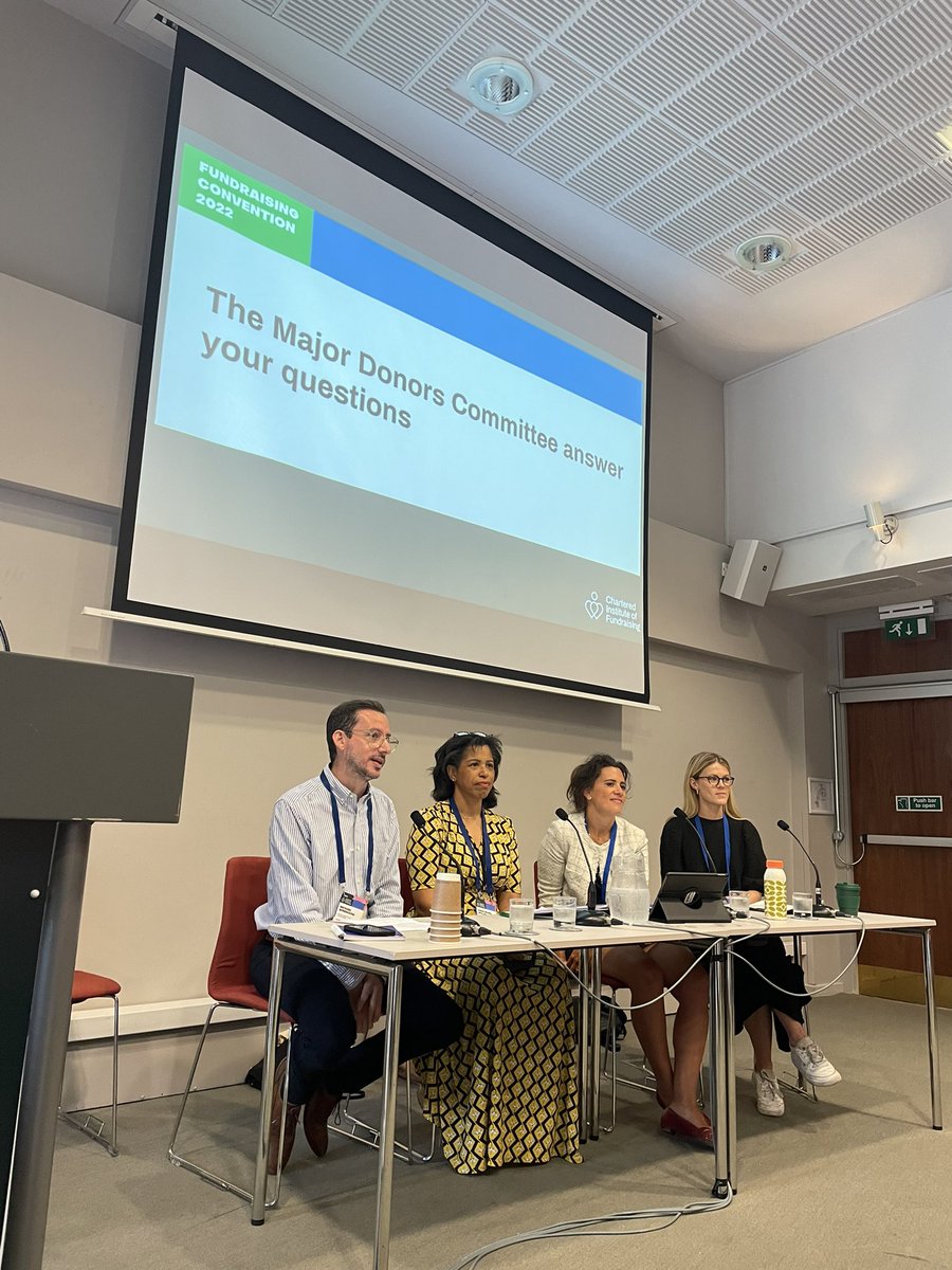 Wonderful to have some of our committee members delivering an interactive session on major donor fundraising at #CIOFFC #bettertogether