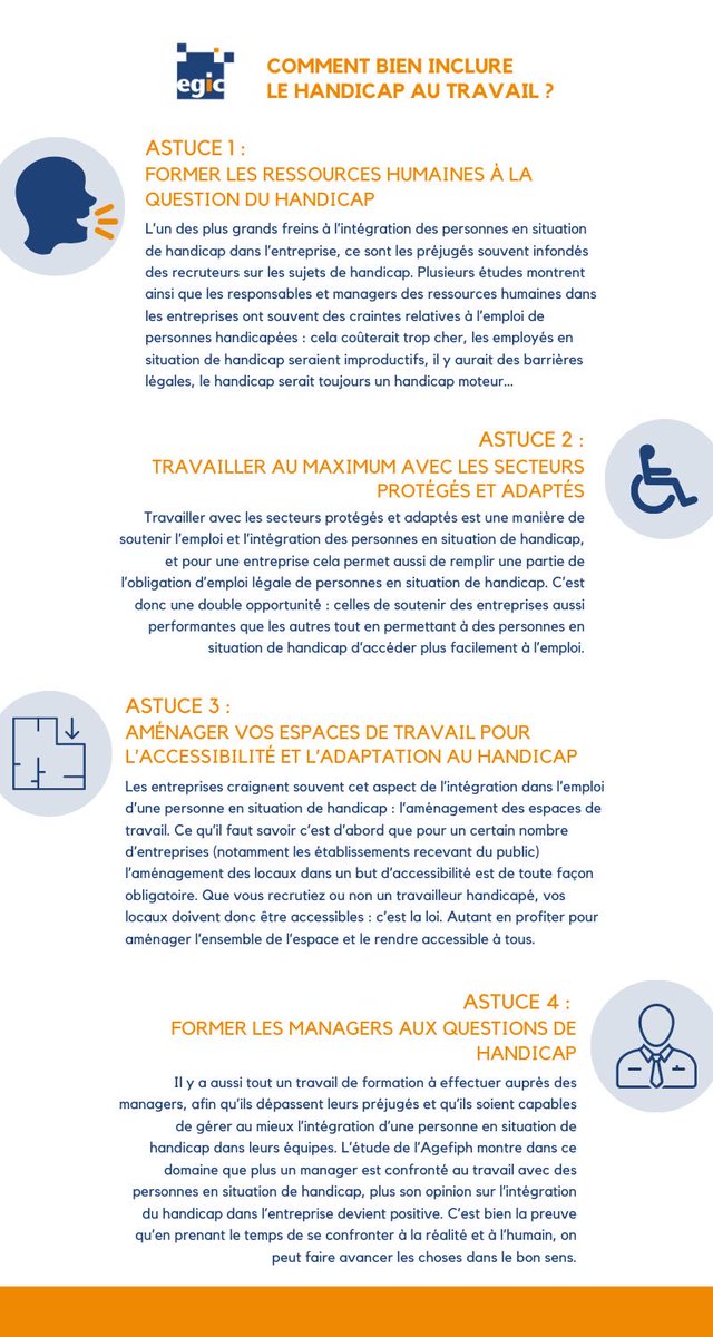 [TIPS] Aujourd’hui, le chômage est 2 fois plus élevé parmi les personnes en situation de handicap que parmi la population valide. C’est une problématique extrêmement importante qui semble difficile à résoudre. 🧑‍🦽

#handicap #travail #bureau