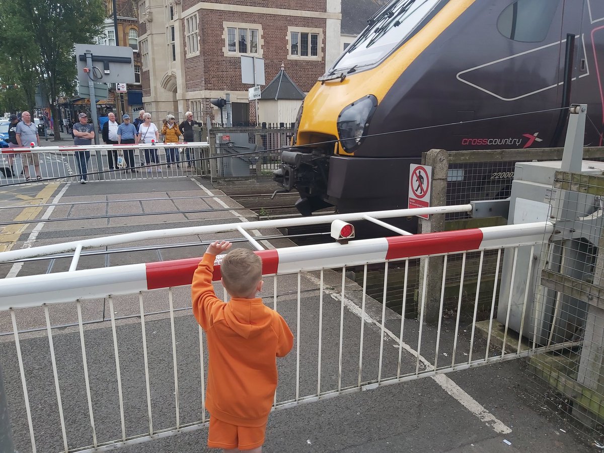 J is buzzing to see some big trains up close. <a href="/CentreShotts/">Shotts Family Learning Centre</a>