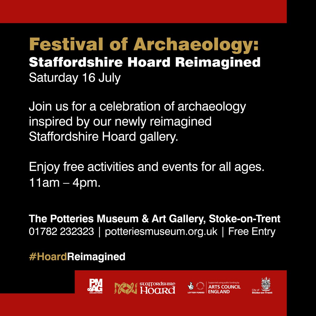 The Potteries Museum & Art Gallery (@potteriesmuseum) on Twitter photo Make your own Anglo-Saxon Helmet decorated with designs inspired by the Hoard on Sat 16 July. £3 Children must be accompanied by an adult. 10.30- 12noon & 1 – 3pm
#HoardReimagined <a href="/SOTCityCouncil/">Stoke-on-Trent CC</a> <a href="/VisitStoke/">Visit Stoke</a> #SeeTheDifference #BackToMuseums <a href="/archaeologyuk/">ArchaeologyUK</a> #festivalofarchaeology Make your own Anglo-Saxon Helmet decorated with designs inspired by the Hoard on Sat 16 July. £3 Children must be accompanied by an adult. 10.30- 12noon & 1 – 3pm
#HoardReimagined <a href="/SOTCityCouncil/">Stoke-on-Trent CC</a> <a href="/VisitStoke/">Visit Stoke</a> #SeeTheDifference #BackToMuseums <a href="/archaeologyuk/">ArchaeologyUK</a> #festivalofarchaeology