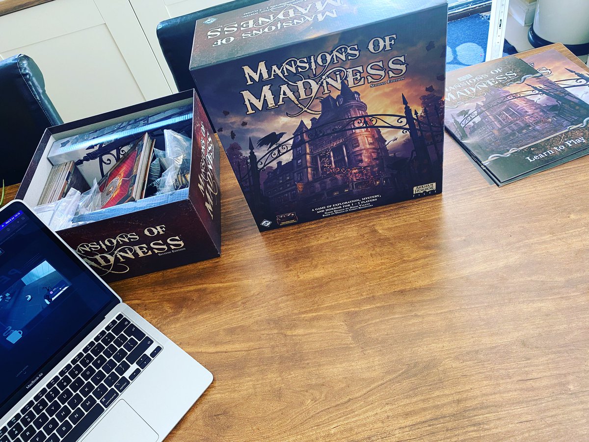 jadedjames77's tweet photo. As I’m stuck at home this morning, I thought I’d get this one back out!
It’s been a while.
#mansionsofmadness @fantasyflightgames
#bgg #ttg #gaymer #geek #boardgames #bggcommunity #geekhouse #nerdherd #lovecraft #tabletopgames #gaygeek #gamenight #horror #arkhamhorror https://t.co/dDddoSLwp0