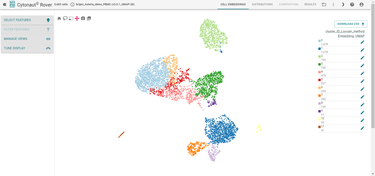 📢Cytonaut v1.0.3 is out!🖥️
Easily select and filter the relevant features for your single-cell clustering, and fine-tune the graphical element to generate the optimal figure for your publications! Give Cytonaut a try for free at cytonaut-scipio.bio #singlecell #Genomics