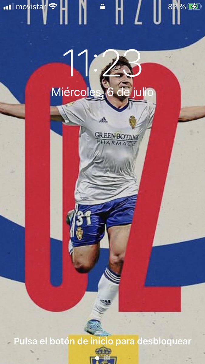 vallejogoatt's tweet photo. Nuevo fondo de pantalla 🦁🔵😌 #RealZaragoza #IvanAzon https://t.co/OlrIwQzycz