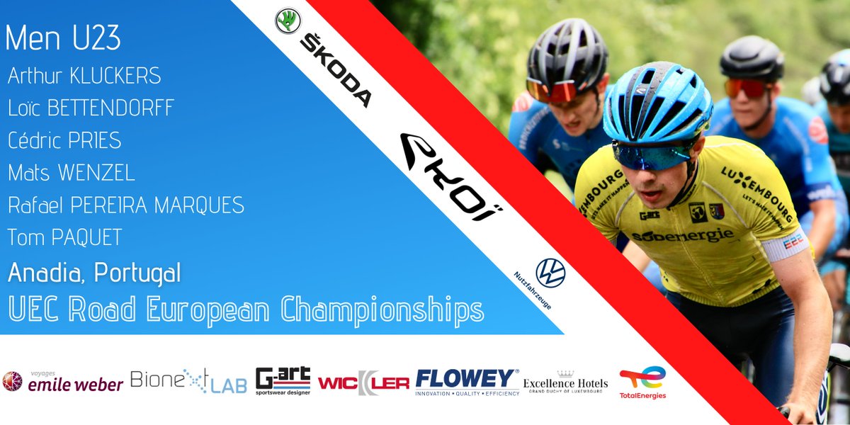 fscl_cycling's tweet photo. 🇵🇹 #EuroRoad22 🇪🇺

Strong line-up for the U23 European championships. https://t.co/H2GxBlFdDb