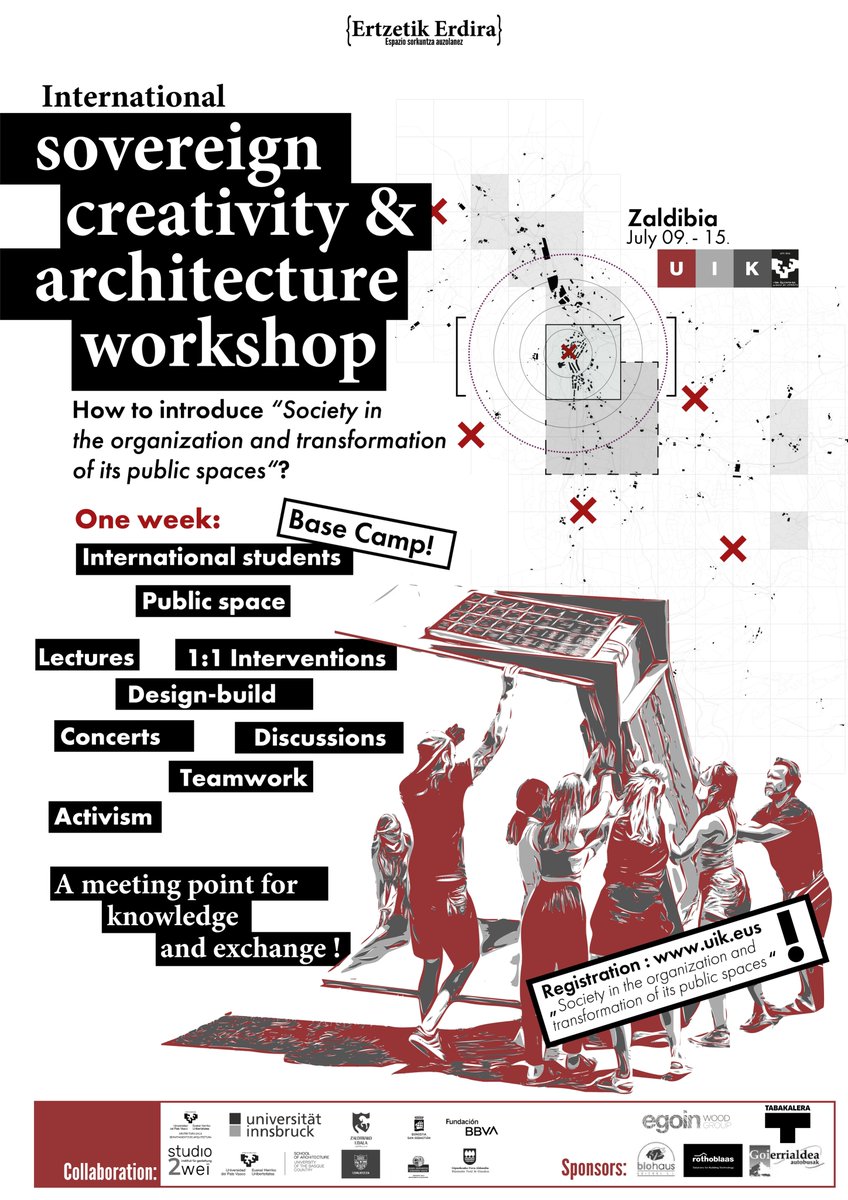 <a href="/studio_zwei/">Institut für Gestaltung / Studio2</a> &amp; <a href="/uniinnsbruck/">@uniinnsbruck@social.uibk.ac.at</a> on the way to the <a href="/uik_eus/">UIK</a> Summer-Course <a href="/upvehu/">UPV/EHU</a> ! Yesterday we had the luxury of meeting the <a href="/lacolarq/">Lacol cooperativa</a> team &amp; <a href="/lacomunalsants/">La Comunal</a> space! An example of creation &amp; production of space from and for the people!THNX! #architecture #arkitektura #arquitectura