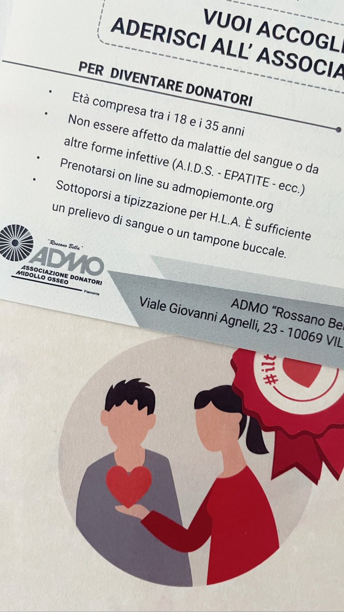 💌 Ho ricevuto un pacco speciale da <a href="/ADMOitaly/">ADMO Nazionale</a>: contiene un kit per salvare un’altra vita.

📮 Lo puoi ricevere anche tu, trovi qui tutte le info: admo.it

#brevestoriafelice