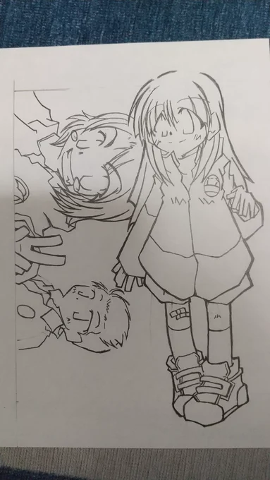 昔サイト時代に描いた
ガオレンの白虎と鮫と牛の絵が出てきた。これはデジタルで色塗りしました。 