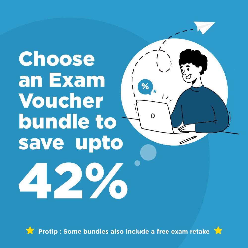 CompTIAIndia's tweet photo. Money saved is money earned!
Save upto 42% on CompTIA certification opting exam voucher bundles.

Explore options - https://t.co/Qbxg7Lsl9p
.
.
#CompTIA #CompTIAcertified #ExamVoucher #CompTIAtraining #ITcertification #ITtraining #ITjobs https://t.co/D0pgwXVQ1G