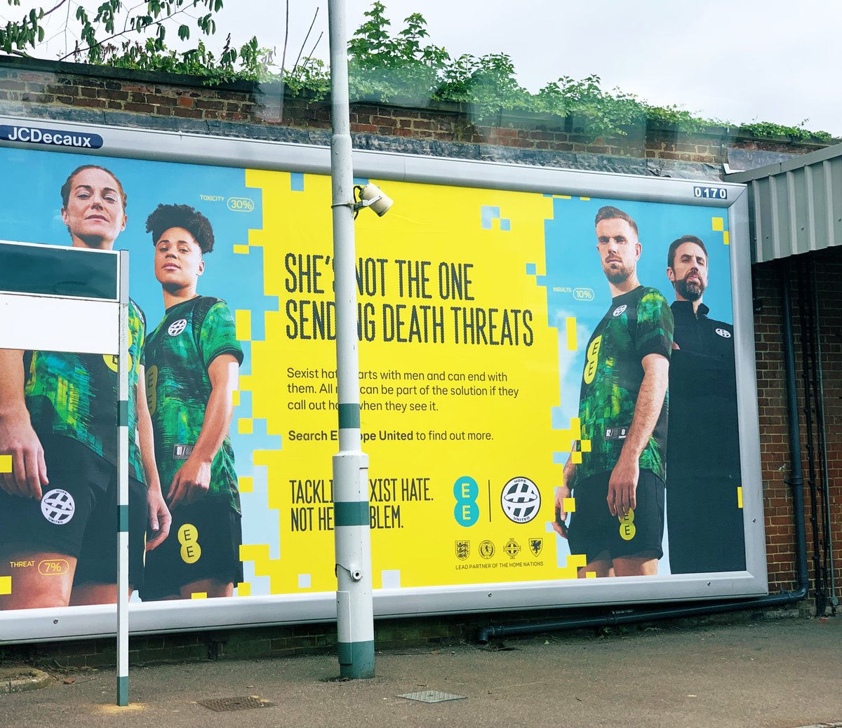 Great to be involved in a campaign with such combative messaging. 
Great work guys. #saatchi 
#NotHerProblem #HopeUnited