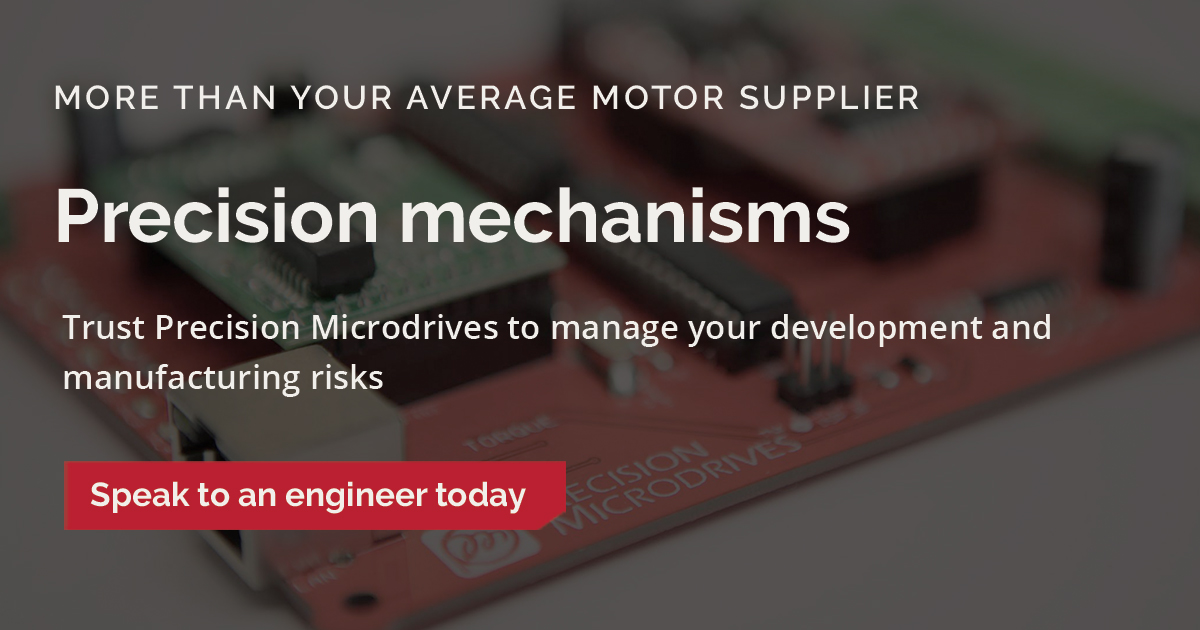 Precision Microdrives offers a full turnkey service to prepare design inputs, develop a manufacturable solution and mass produce it. Our business is optimised for this very process.

Learn about our mechanism design service 👇

bit.ly/3Oysaij