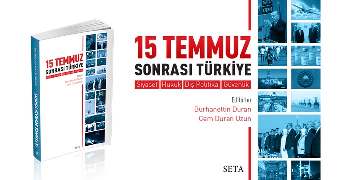 15 Temmuz Sonrası Türkiye | Siyaset, Hukuk, Dış Politika, Güvenlik başlığını taşıyan bu kitap alanında uzman araştırmacı ve akademisyenlerin makalelerini içermektedir. Kitapta 15 Temmuz 2016 darbe girişimi sonrasında Türkiye’de meydana gelen gelişmeler ve değişimler farklı açılardan ele alınmaktadır.
