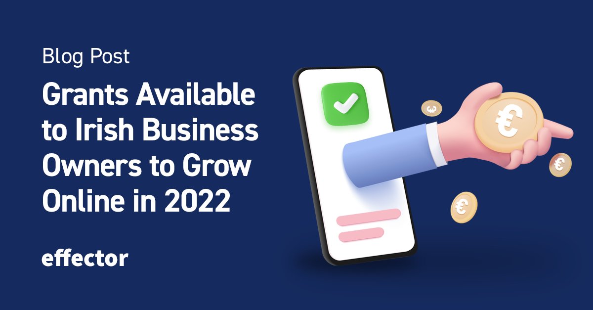 effectorie's tweet photo. Driving results through digital channels often requires embracing and investing in digital changes💶 Grants are a way to help with that. Find out more about some of the grants available to Irish Business Owners in our latest blog👇
https://t.co/DU0R2HQdRW https://t.co/6TFC9JXQlg