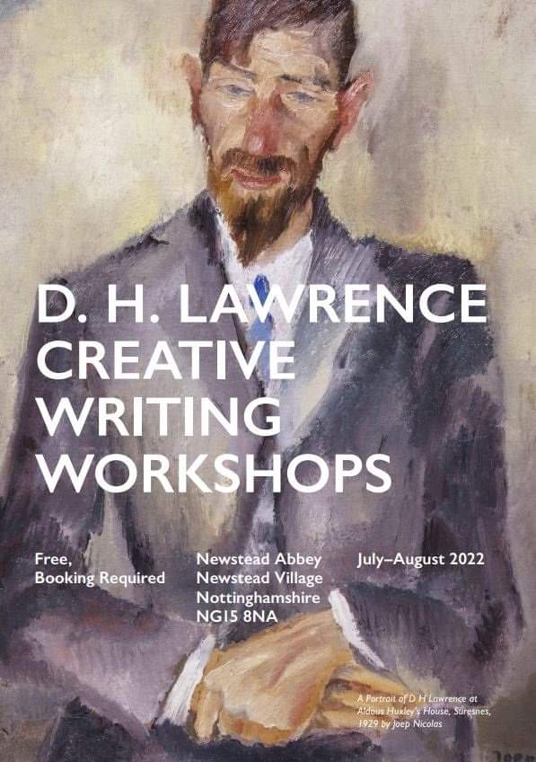 Newstead_Abbey's tweet image. Launching this Summer, and in celebration of the acquisition of the last known portrait of D. H. Lawrence, we're running FREE creative writing workshops 🎨🖌️

📅 Tue 19th &amp;amp; 21st  July
📅 Tues 2nd &amp;amp; 4th Aug

🎟️ Discover more &amp;amp; book your free place: newsteadabbey.org.uk/d-h-lawrence