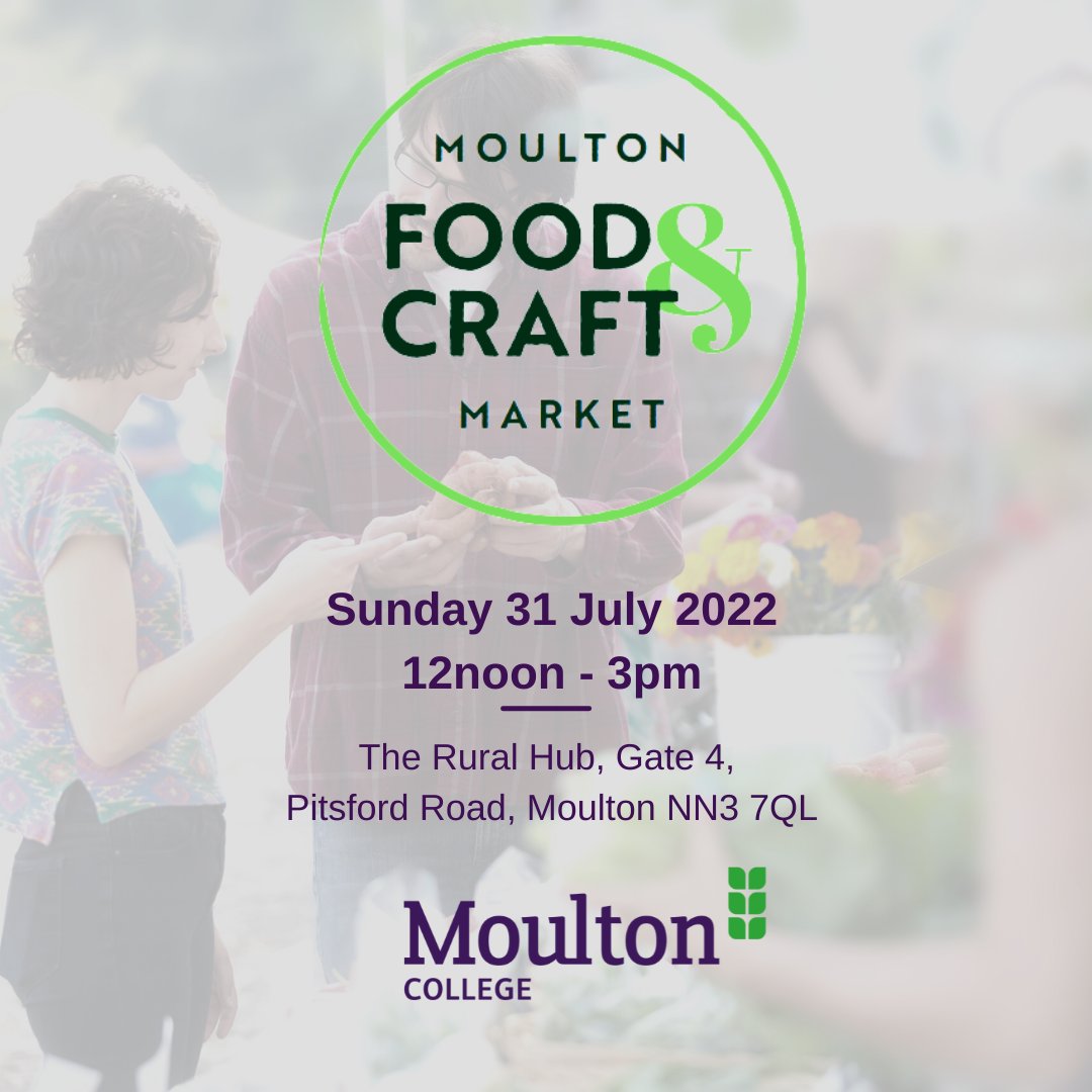 Planning things to do this Summer? Why not come along to our Food & Craft market on 31 July! Think fresh produce, our own farmed beef, and gorgeous crafts #MoultonMade