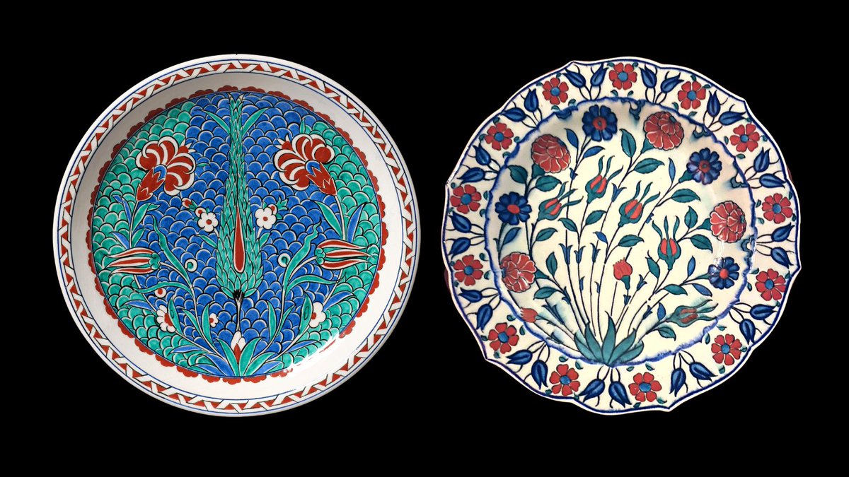 Tomorrow, our online course continues with the first of @EsraAlhamalArt's biomorphic pattern making workshops, inspired by 2 Turkish plates from the dining room of Leighton House

Book your free ticket 👉 buff.ly/3Nuatjz

#onlineclasses #artclass #islamicart