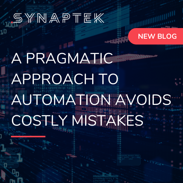 SynaptekUK's tweet photo. In some research we conducted, we found that 93% of survey responders have automation on their agenda, yet only 28% have implemented any automation technology and 33% don’t yet have a strategy.

View our blog to see how to implement a successful strategy: https://t.co/XzCwdyLSxP https://t.co/ZoHYwTr7gC