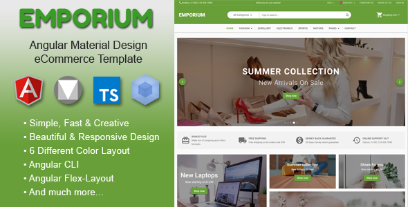 stylelibreview's tweet image. Emporium - Angular 14 Material Design eCommerce Template
stylelib.org/away/?id=103035
#angular #angular2 #angular4 #angular5 #angular6 #angular7 #angularecommerce #angularmaterial #angularuniversal #ecommerce #materialdesign #serversiderendering #sitetemplates